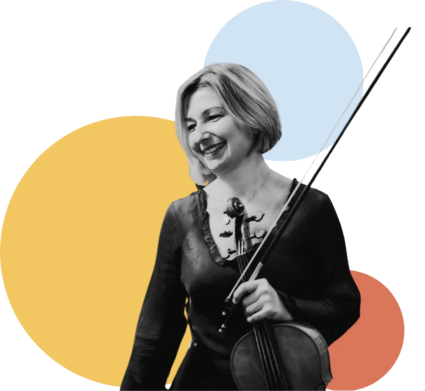 Rachel Roberts on viola